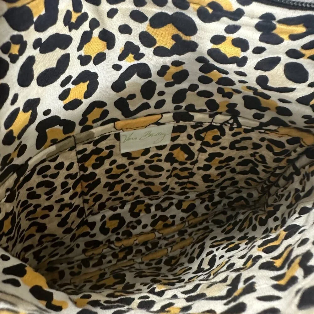 Vera Bradley Go Wild Crossbody Bag Adjustable Strap Zip and Open Pockets Yellow